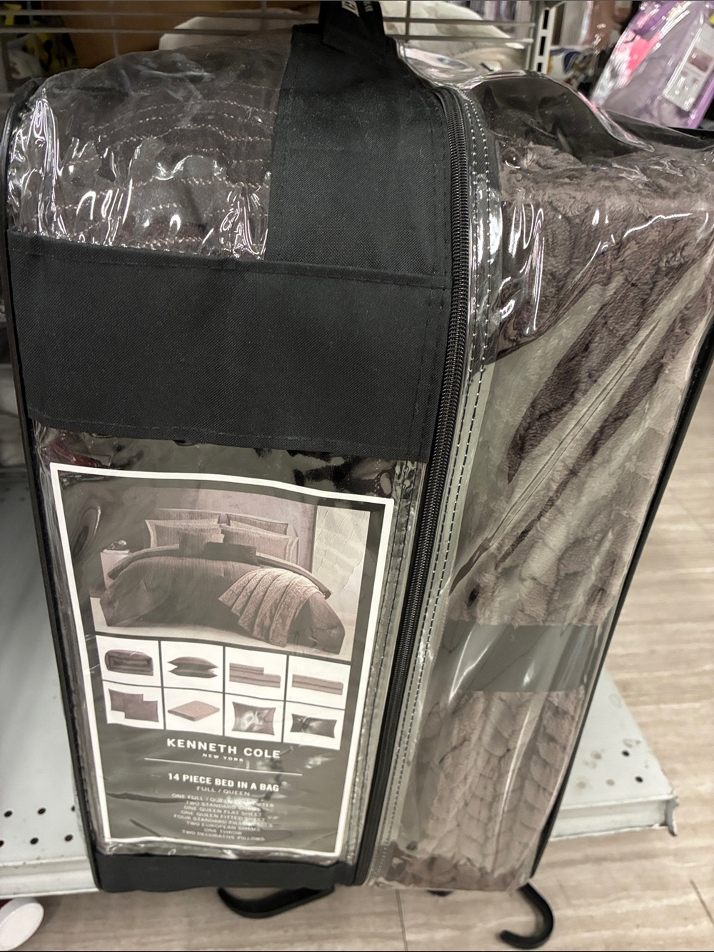 Kenneth Cole Neutral Taupe 14-Piece Bed Set in Carry Bag